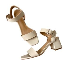 Nisolo Ivory Stella Go-To Block Heel Sandal Size 8